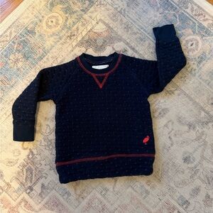 The Beaufort Bonnet Company Navy Quilted Crewneck Sweater